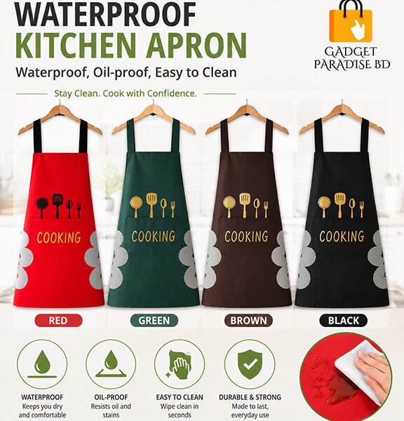 Waterproof Cooking Pring Kitchen Apron 1 Pc